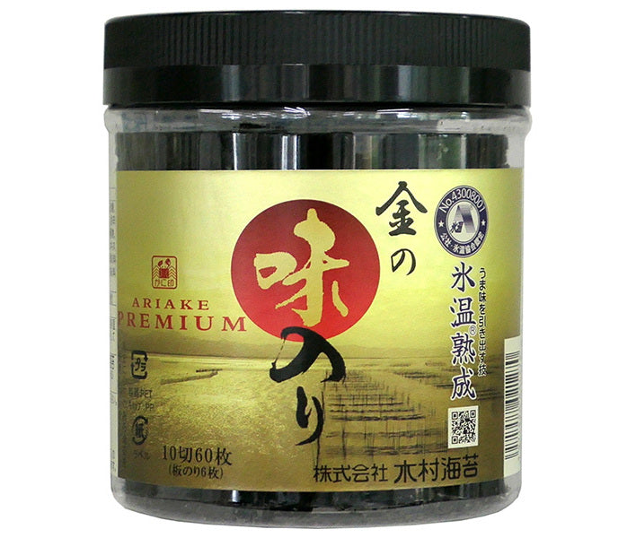 [11/25~ 10% off all products!!] Kimura Nori Kin no Aji Nori Tabletop 10-cut 60 sheets x 12 packs