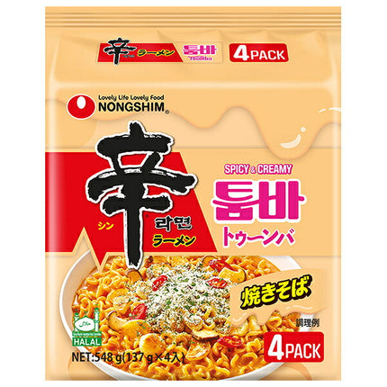 Nongshim Japan Shin Ramyun TŌUMBA 4-Serving Packs, 8 Bags [Ships from Japan]