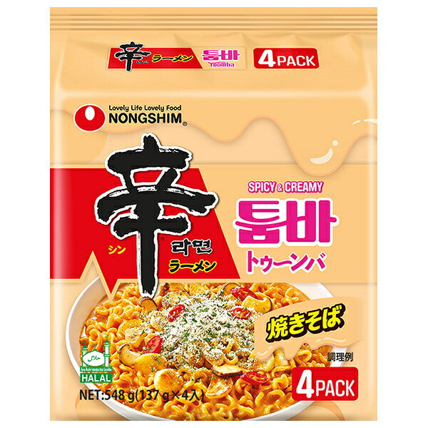 農心ジャパン 辛ラーメン トゥーンバ 4食パック×8袋入【日本出荷】