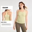 yoga clothes sleeveless Vest With Chest Pad Workout Top