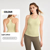 yoga clothes sleeveless Vest With Chest Pad Workout Top