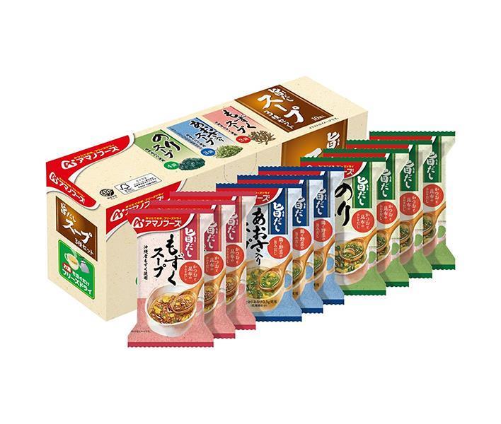 Amano Foods Freeze Dried Umami Dashi Soup 3 Types Set 10 Meals x 3 Boxes [Shipped in Japan]