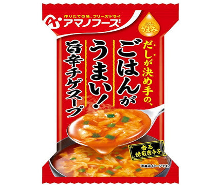 Amano Foods Freeze Dry The Umami The Rice is Delicious! Spicy Jjigae Soup 10 servings x 6 boxes [Shipped in Japan]