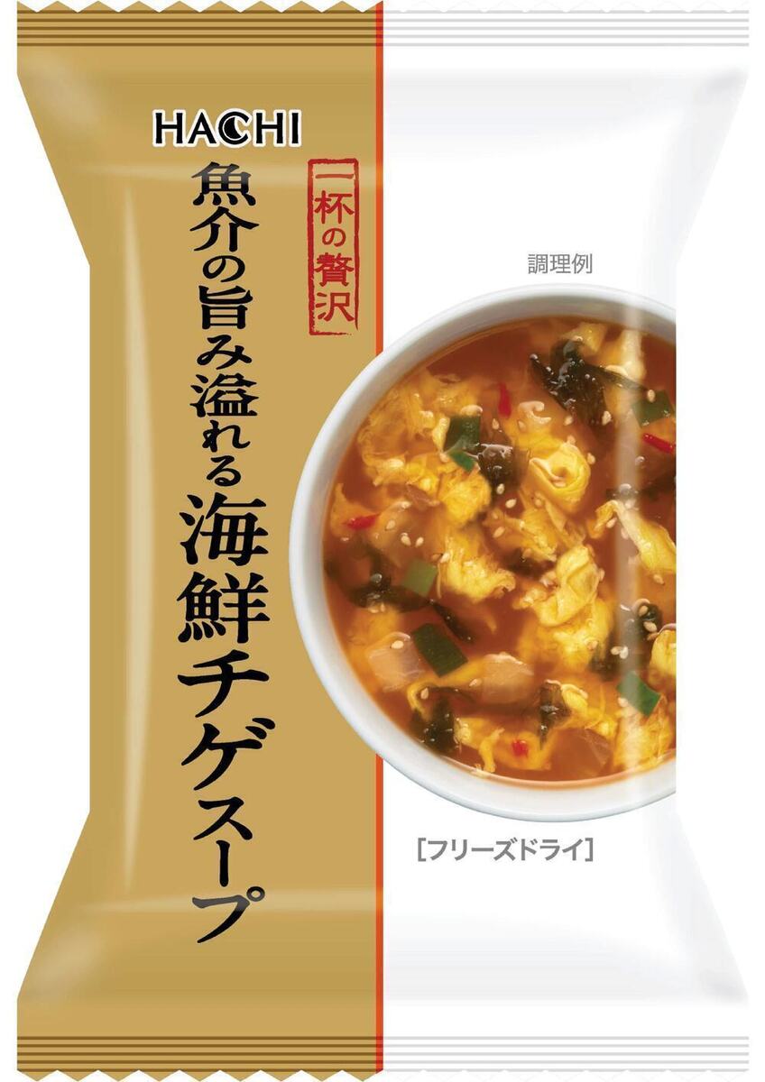 Hachi Foods: A bowl of luxury seafood chige soup full of seafood flavor, 8 meals x 2 boxes 
