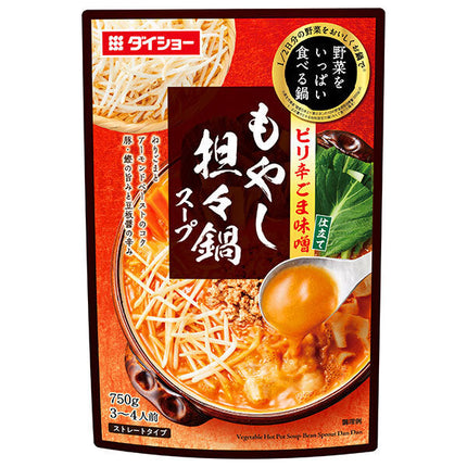 Daisho Hot Pot to Eat Lots of Vegetables Bean Sprouts Dandan Nabe Soup 750g x 10 bags [Shipped in Japan]