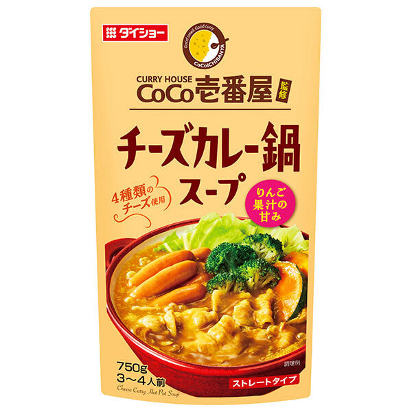 Daisho CoCo Ichibanya soupe au fromage et au curry supervisée 750 g x 10 sachets 