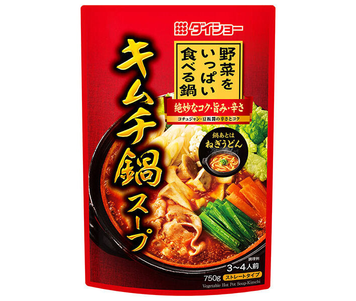 [11/25~ 10% off all products!!] Daishow Vegetable-filled hot pot Kimchi hot pot soup 750g x 10 bags