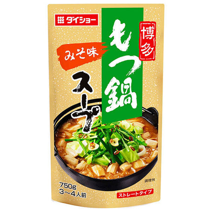 Daisho Hakata Offal Hot Pot Soup Miso Flavor 750g x 10 bags [Shipped in Japan]