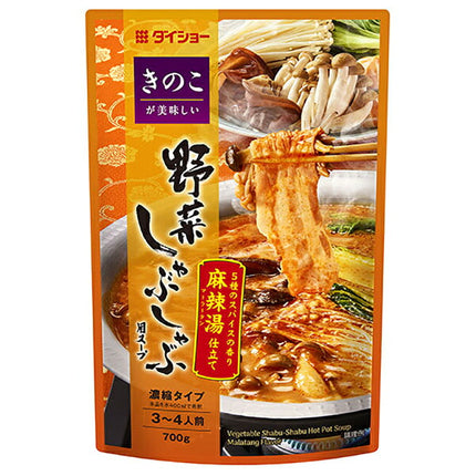 Daisho Delicious Mushroom Vegetable Shabu with Mala Soup 700g x 10 bags [Shipped in Japan]