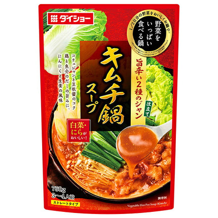 ダイショー 野菜をいっぱい キムチ鍋 スープ 750g×10袋入【日本出荷】