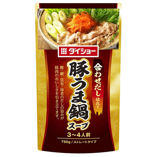 Soupe chaude au porc mélangé Daisho 750 g x 10 sachets 
