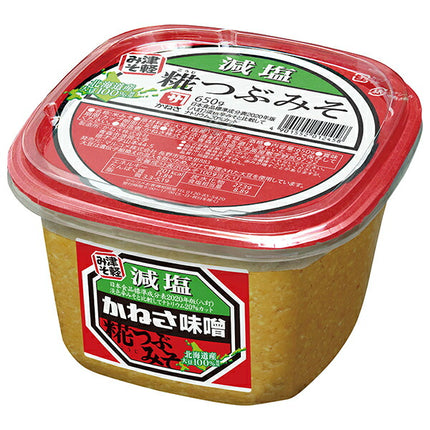 Marukome Kanesa Koji Tsubu Miso Low Salt 650g x 8 pieces [Shipped in Japan]