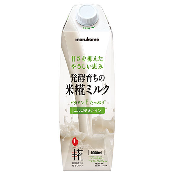 Marukome Plus Koji Fermented Rice Koji Milk 1000ml paper pack x 6 bottles [Shipped in Japan]
