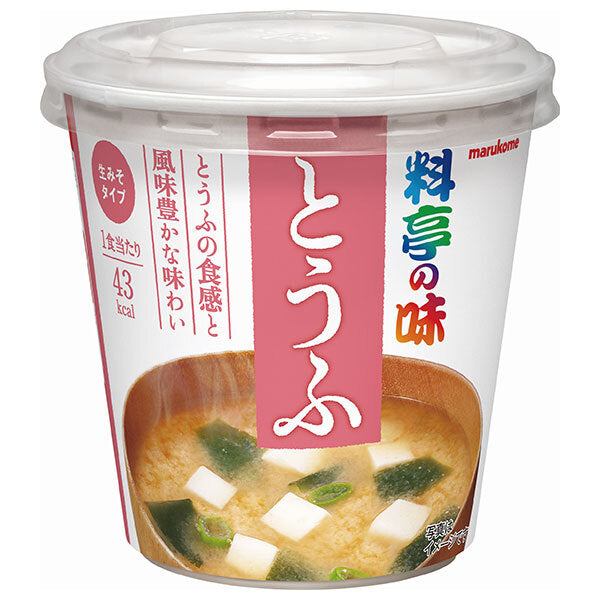 Marukome Cup Restaurant Saveur Tofu 1 portion x 6 pièces 