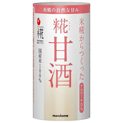 Marukome Plus Koji Koji Amazake made from rice koji 125ml cart can x 18 bottles [shipped in Japan]