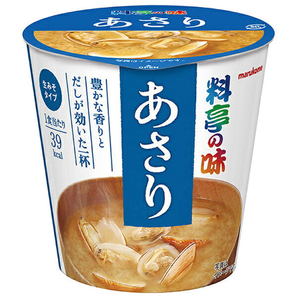 Marukome Cup Restaurant-Style Miso Soup with Clams, 1 Serving x 6 Cups [Ships from Japan]