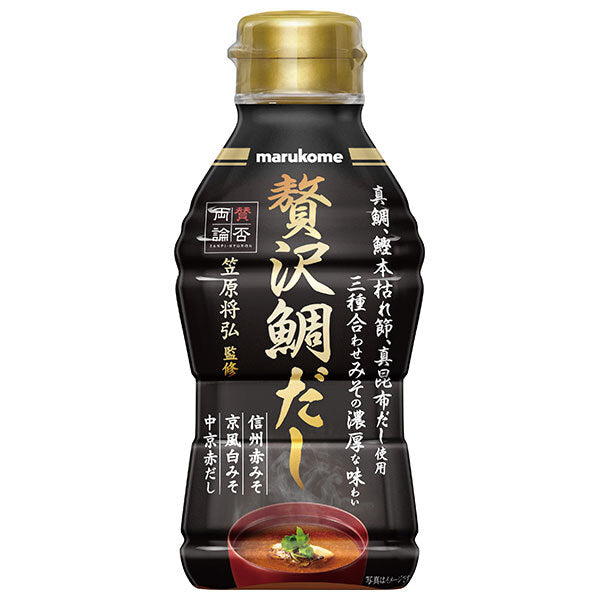 Marukome Liquid Miso Pros and Cons Luxurious Sea Bream Dashi 430g x 10 pieces [Shipped in Japan]