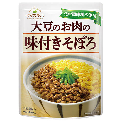 Marukome Daizu Labo Soybean minced meat flavored 60g x 10 bags [shipped in Japan]