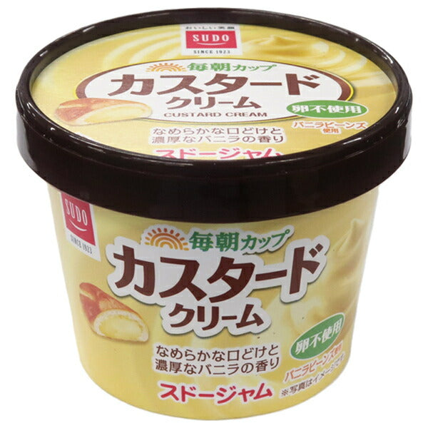 Sudo Jam Morning Cup Custard Cream 120g x 12 pieces [Shipped in Japan]