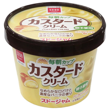 Sudo Jam Morning Cup Custard Cream 120g x 12 pieces [Shipped in Japan]