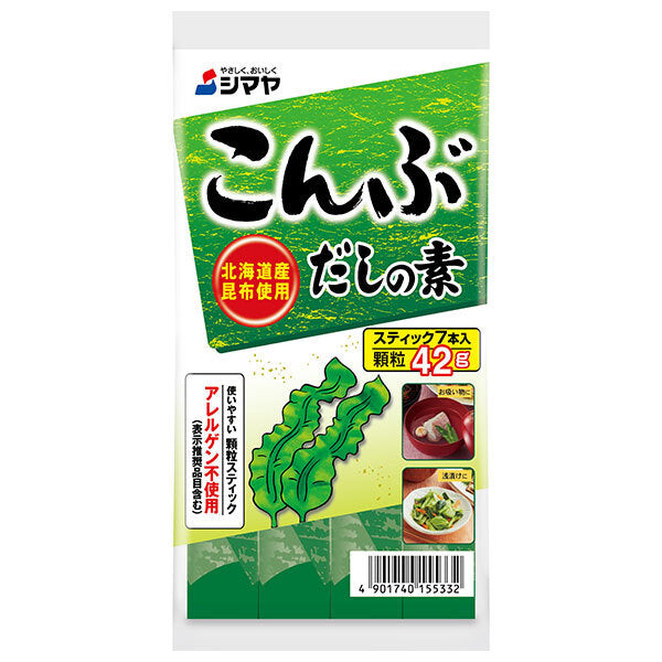 Shimaya Kombu Dashi Soup Stock Granules 42g (7 Sticks) x 10 Bags [Ships from Japan]