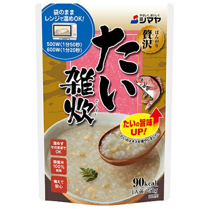 Shimaya Slightly Luxurious Sea Bream Rice Porridge 250g x 10 Bags 