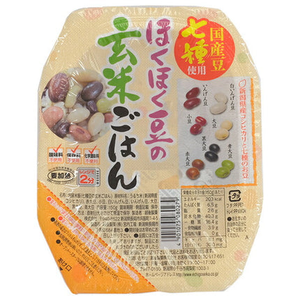 Echigo Seika Brown Rice with Fluffy Beans 150g x 12 pieces 