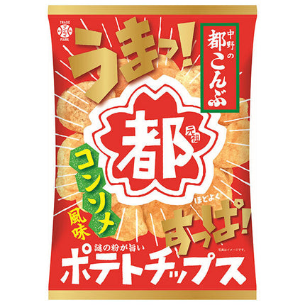 Idea Package Miyako Konbu Potato Chips Consomme Flavor 90g x 5 bags [Shipped in Japan]