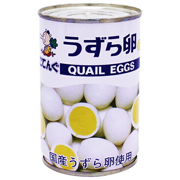 Tengu Canned Quail Eggs Boiled in Water Made in Japan JAS No. 7 Can 150g Can x 24 Cans 
