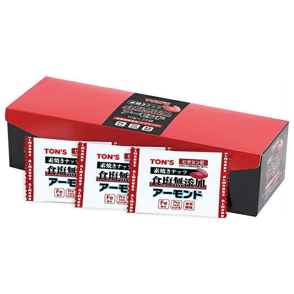 東洋ナッツ 素焼きアーモンド 250g(10g×25袋)×8箱入【日本出荷】