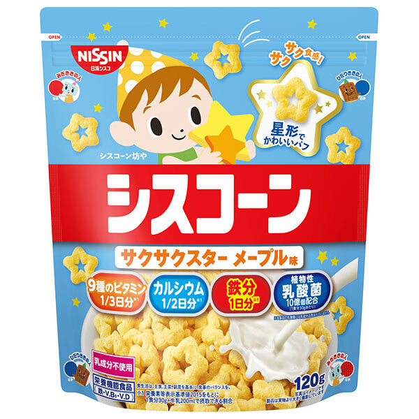 Nissin Cisco Cisco Corn Crispy Star Saveur Érable 120g x 8 sachets 