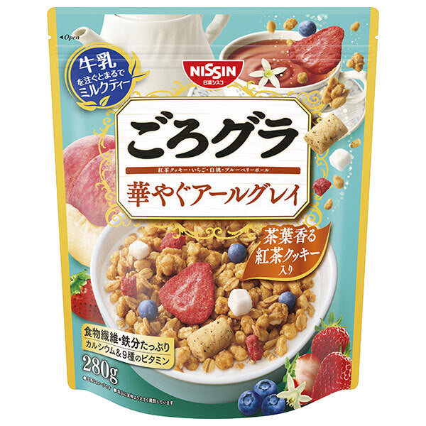 Nissin Cisco Gorogura Hanayagu Earl Gray 280g x 8 bags [shipped in Japan]