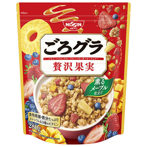 Nissin Cisco Gorogura Luxury Fruit 280g x 8 bags [shipped in Japan]