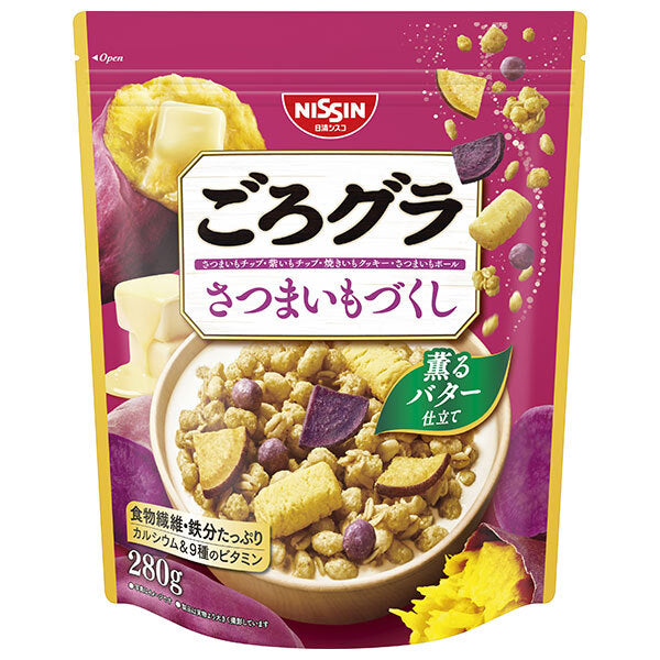 Nissin Cisco Gorogura Sweet Potato Packing 280g x 8 bags [Shipped in Japan]