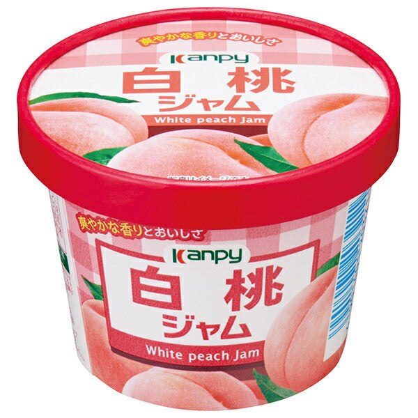 Campy paper cup white peach jam 130g x 6 pieces [shipped in Japan]