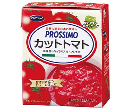 Prossimo Chopped Tomatoes 390g Paper Carton x 16 [Ships from Japan]