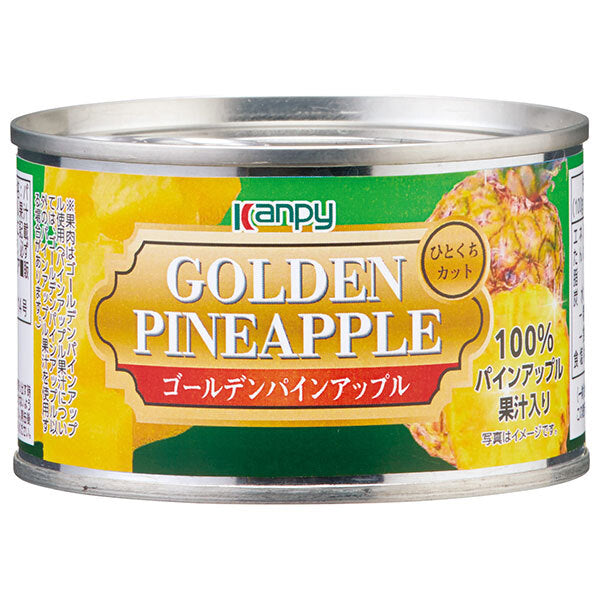 Campy Golden Pine Apple bite-sized cut (with pineapple juice) 225g can x 24 pieces [shipped in Japan]