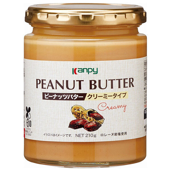 Campy peanut butter creamy type (using Lorraine rock salt) 210g jar x 6 pieces [shipped in Japan]
