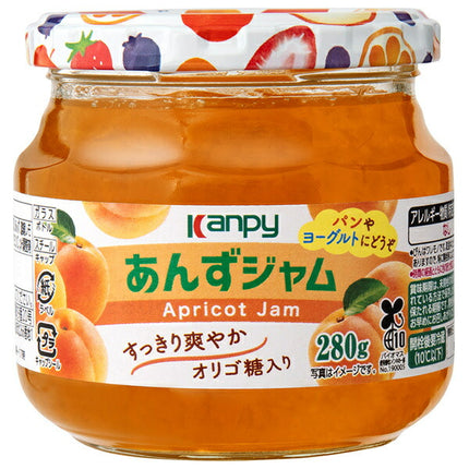 Campy Apricot Jam 280g jar x 6 pieces [shipped in Japan]
