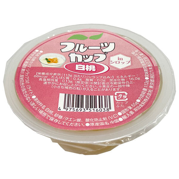Sojitz Foods Fruit Cup White Peach 113g x 24 pieces [Shipped in Japan]