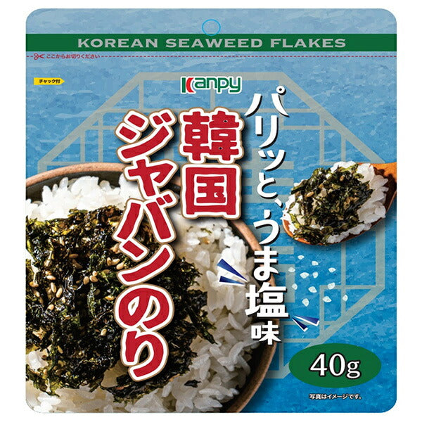 Kato Sangyo Korean Jaban Seasoned Seaweed 40g x 24 Bags [Ships from Japan]