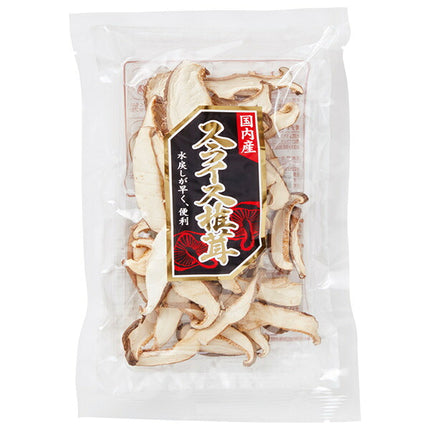 Kato Sangyo Domestic Sliced Shiitake Mushrooms (Cultivated) 15g x 30 Bags [Ships from Japan]
