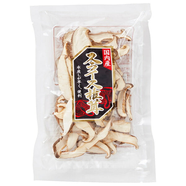 Kato Sangyo Domestic Sliced Shiitake Mushrooms (Cultivated) 15g x 30 Bags [Ships from Japan]