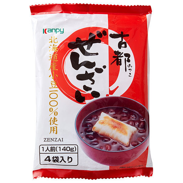 カンピー 古都ぜんざい 560g(140g×4袋)×12袋入【日本出荷】