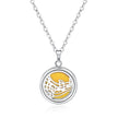 Open Round Hollow Perfume Box Necklace