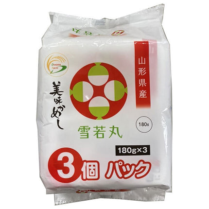 Dreams Farm Delicious Kameshi from Yamagata Prefecture Yukiwakamaru (180g x 3P) x 8 pieces [Shipped in Japan]