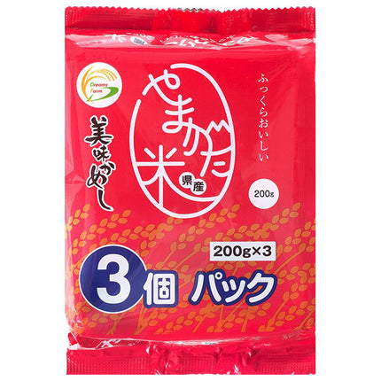 Dreams Farm Delicious Kameshi Rice from Yamagata Prefecture (200g x 3P) x 8 pieces [Shipped in Japan]
