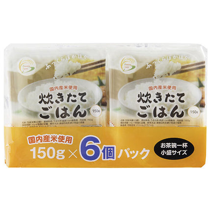 Dreams Farm Freshly Cooked Rice (150g x 6P) x 6 pieces [Shipped in Japan]