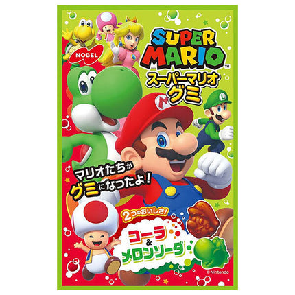 Nobel Seika Super Mario Gummy Cola & Melon Soda 50g x 6 bags [shipped in Japan]