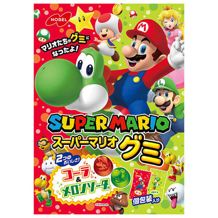 Nobel Seika Super Mario Gummy Cola & Melon Soda 85g x 6 bags [shipped in Japan]